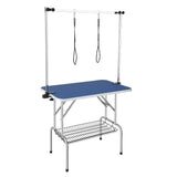 Dog Grooming Supplies: VEVOR Pet Grooming Table Two Arms with Clamp, 915 x 610mm Dog Grooming Station, Foldable Pets Grooming Stand for Medium and Small Dogs, Free Two No Sit Haunch Holder with Grooming Loop, Bearing 150kg