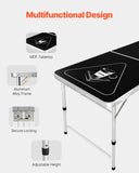 Board Games: VEVOR 2.4 m Folding Beer Pong Tailgate Table Party Drinking Game Carrying Handle