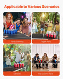 Board Games: VEVOR 2.4 m Folding Beer Pong Tailgate Table Party Drinking Game Carrying Handle