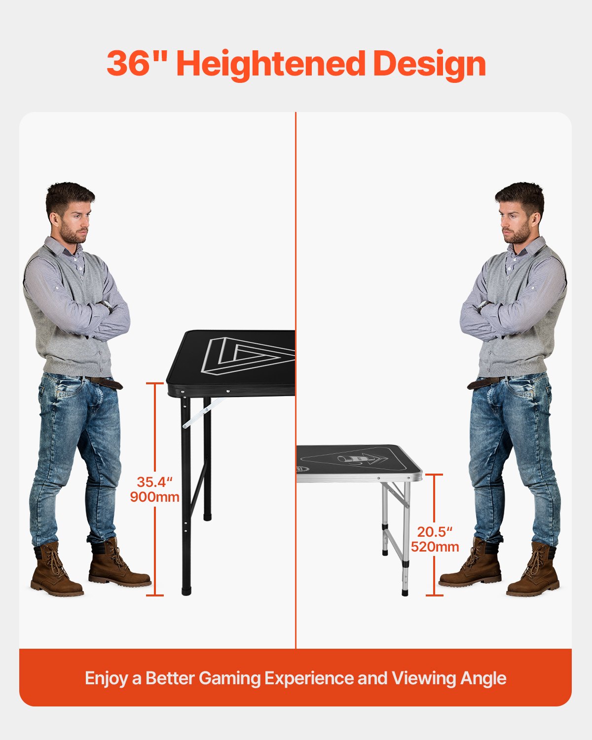 Board Games: VEVOR 2.4 m Folding Beer Pong Tailgate Table Party Drinking Game Carrying Handle