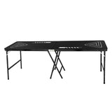 Board Games: VEVOR 2.4 m Folding Beer Pong Tailgate Table Party Drinking Game Carrying Handle