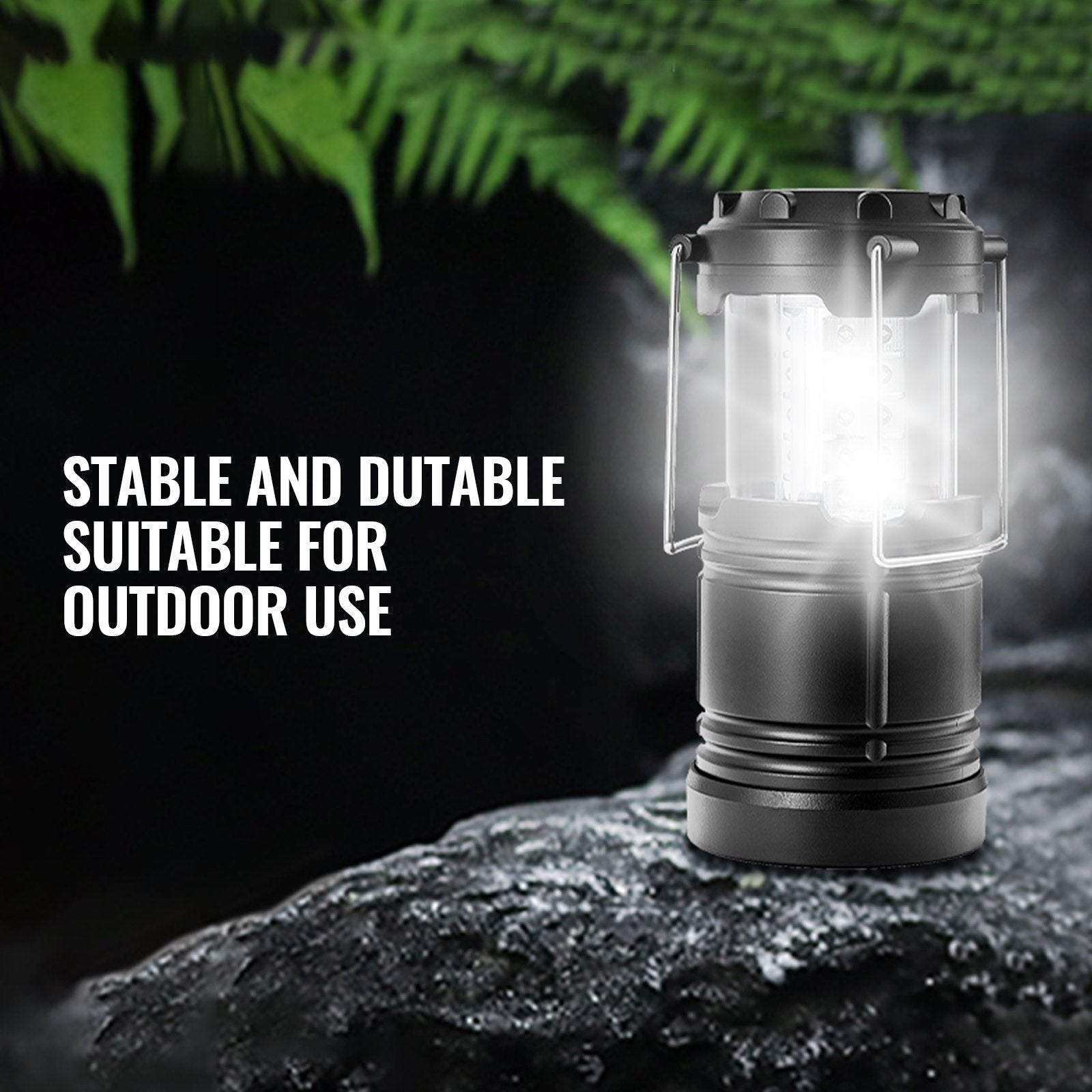 Camping Lights & Lanterns: VEVOR LED Camping Lanterns Collapsible Battery Powered Flashlights Set of 4