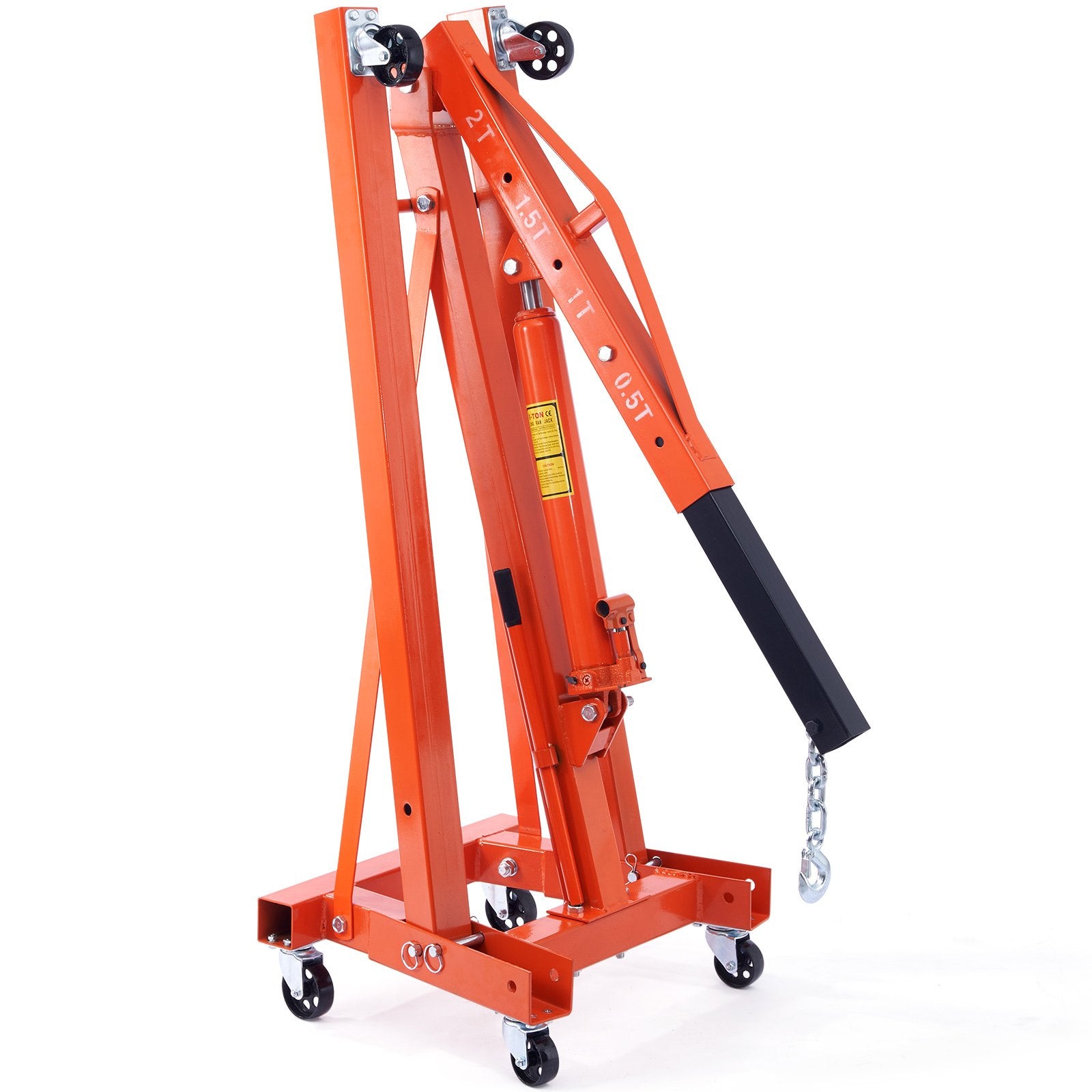 Pool Sweeps & Vacuums: VEVOR Hydraulic Engine Hoist with Lever, 2000KG Heavy-duty Cherry Picker Shop Crane, Foldable Engine Crane and Engine Hoist leveler for Auto Repair, Motors, Weights Lifting, Loading