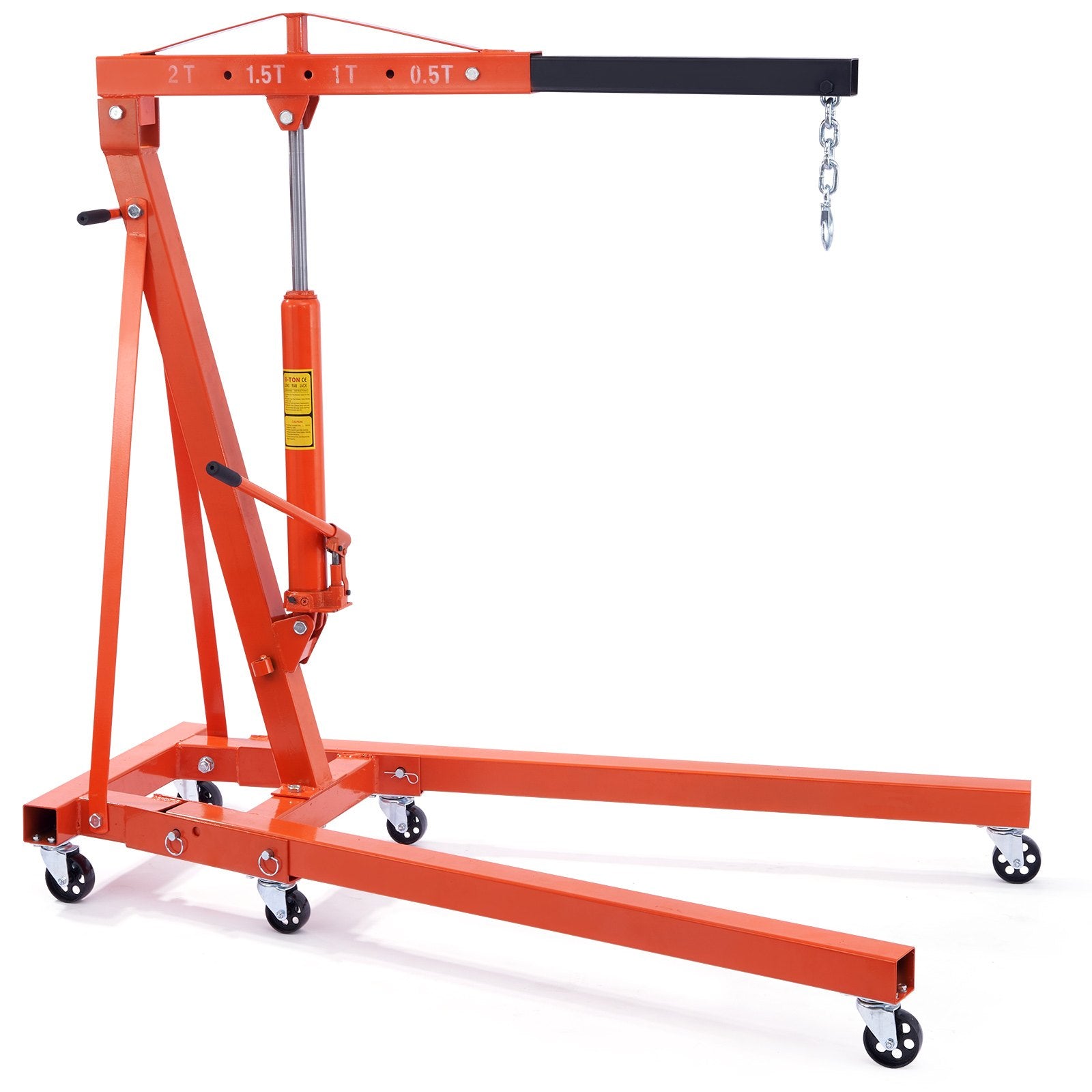 Pool Sweeps & Vacuums: VEVOR Hydraulic Engine Hoist with Lever, 2000KG Heavy-duty Cherry Picker Shop Crane, Foldable Engine Crane and Engine Hoist leveler for Auto Repair, Motors, Weights Lifting, Loading
