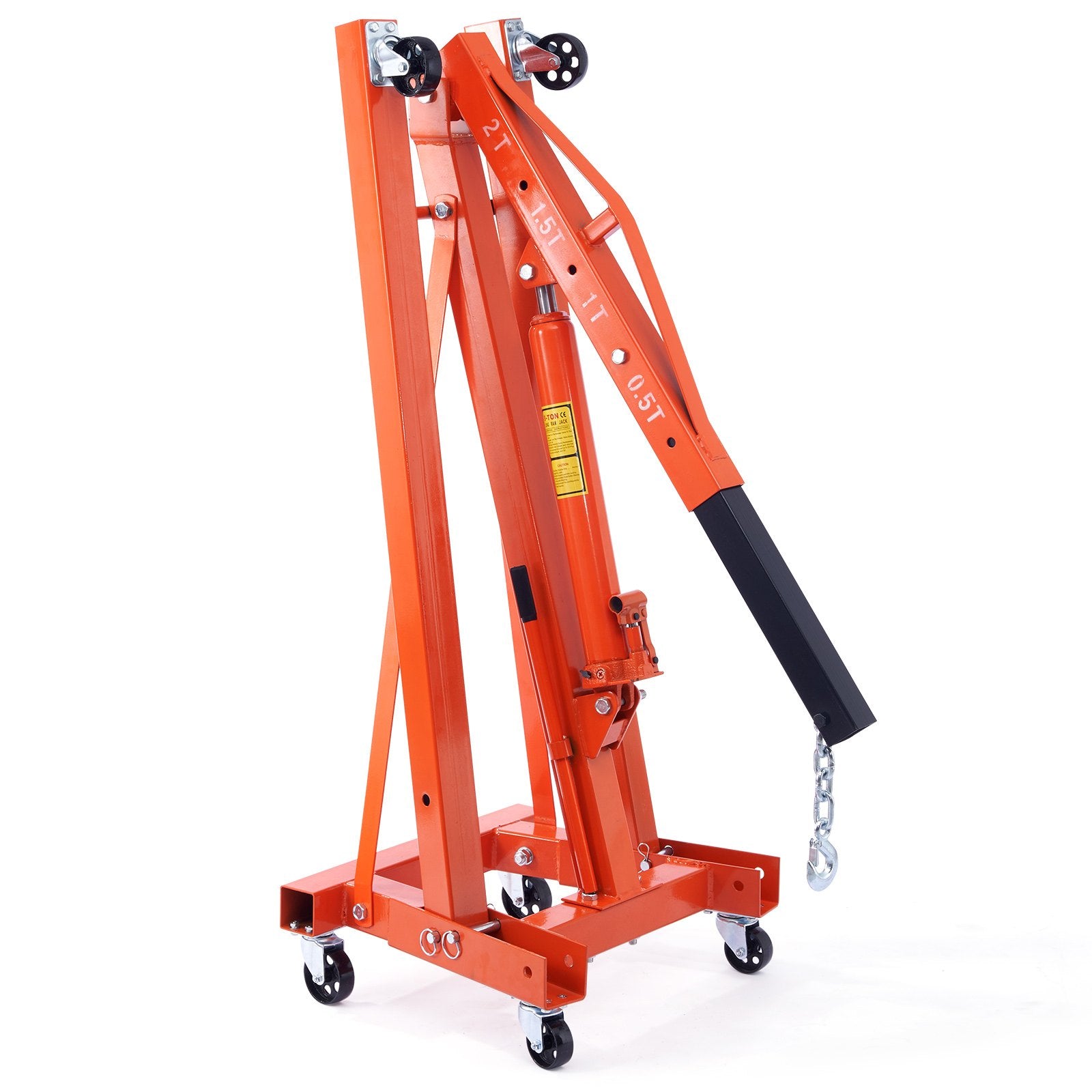 Pool Sweeps & Vacuums: VEVOR Hydraulic Engine Hoist with Lever, 2000KG Heavy-duty Cherry Picker Shop Crane, Foldable Engine Crane and Engine Hoist leveler for Auto Repair, Motors, Weights Lifting, Loading