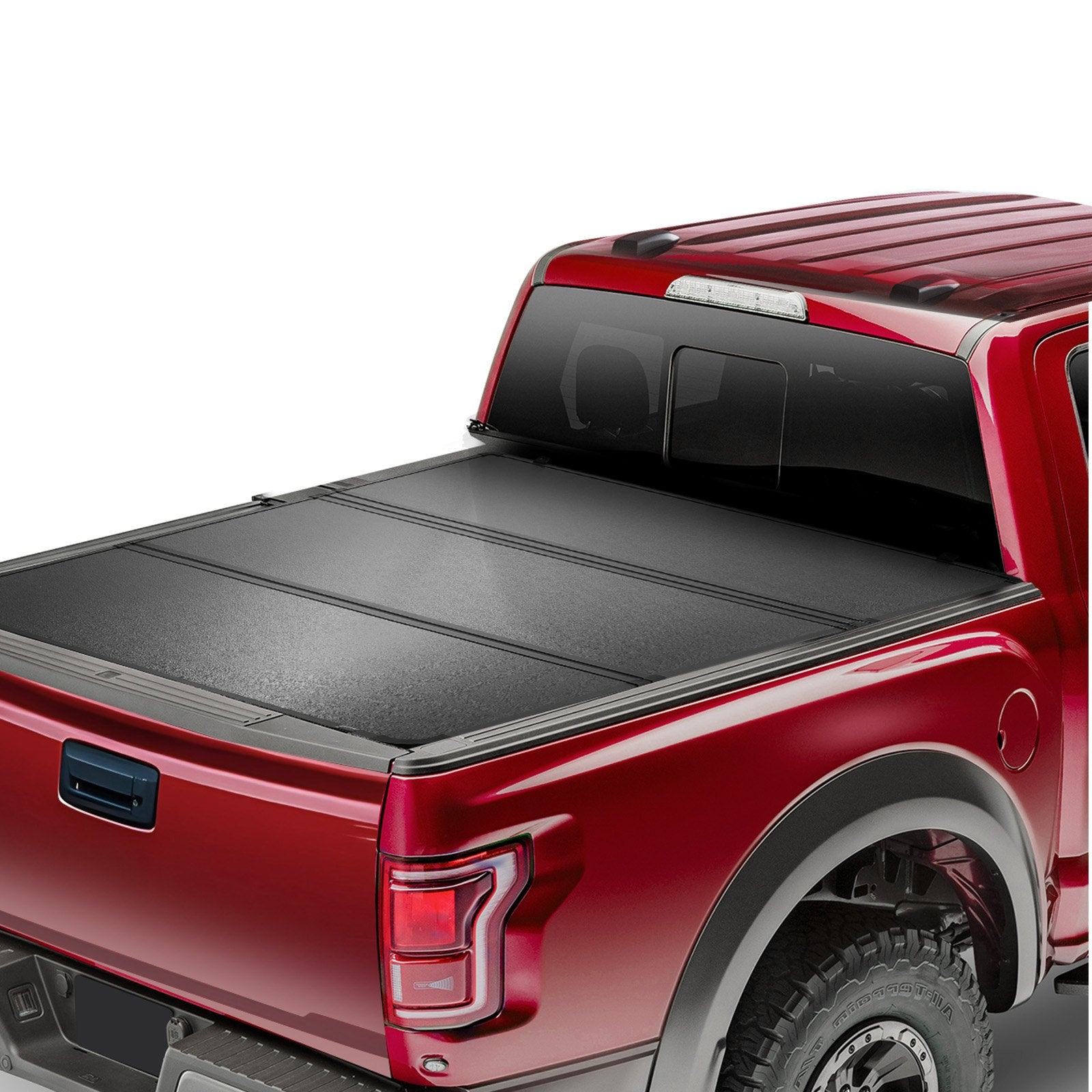 Automotive Parts: VEVOR Tri-Fold Truck Bed Tonneau Cover, Compatible with 2019-2024 Chevy Silverado GMC Sierra 1500 (NOT FIT 19-24 Classic) 1775 mm Bed, Fit 1775 x 1608 mm Inside Bed, 181.4 kg Load Capacity, Black