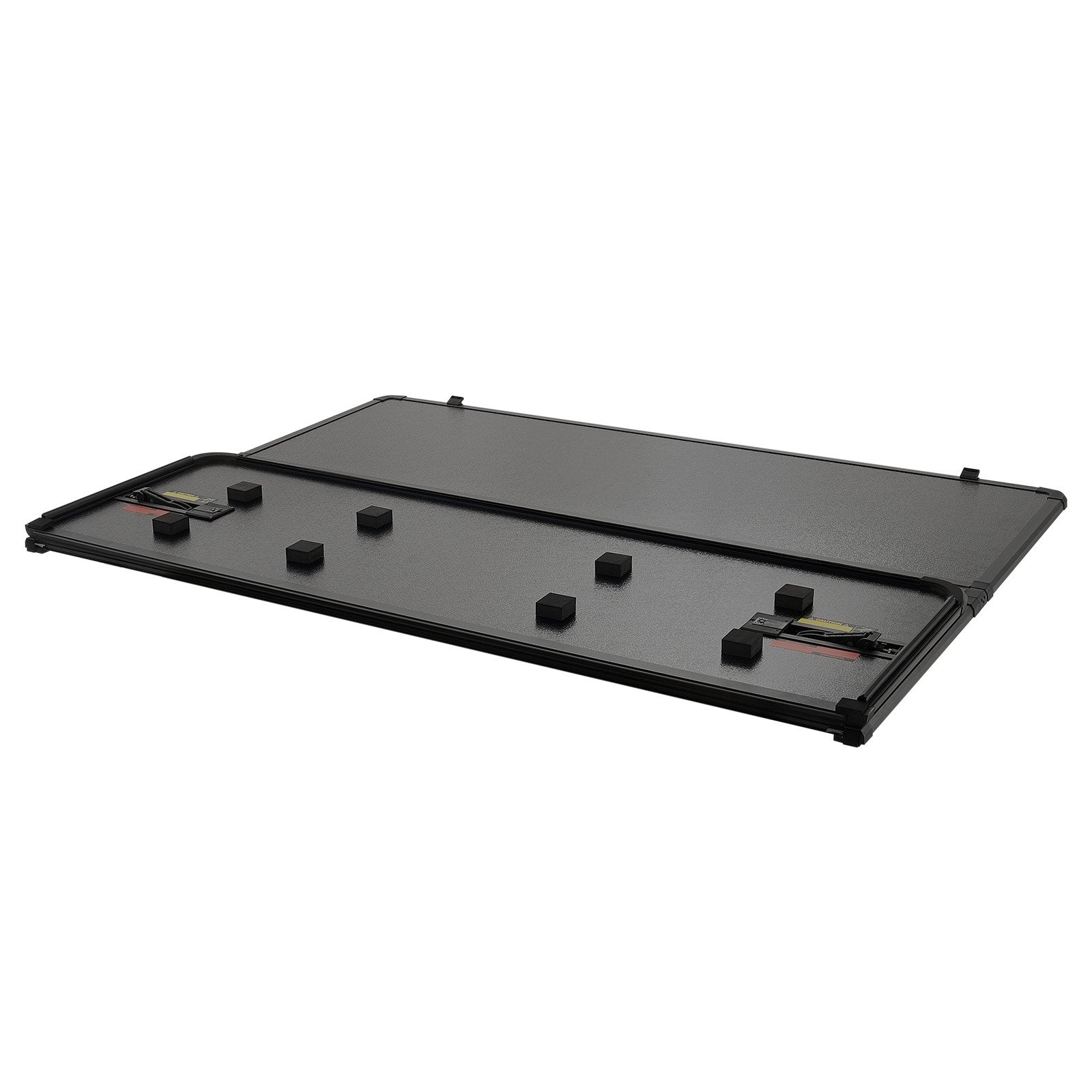 Tri-Fold Truck Bed Tonneau Cover, Compatible with 2015-2024 Ford F-150, 2004 mm Bed, Only Fit 2004 x 1656 mm Inside Bed, 181.4 kg Load Capacity with Built-in LED Light, Quick Folding, Black