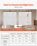 Door Hardware: VEVOR Bi-Folding Sliding Barn Door Hardware Track Kit, 64" Top Mount Track Kit, Slide Smoothly & Quietly, Heavy Duty, Easy to Install, Suitable for Four 15" Closet Pantry Laundry Doors (Not Included)