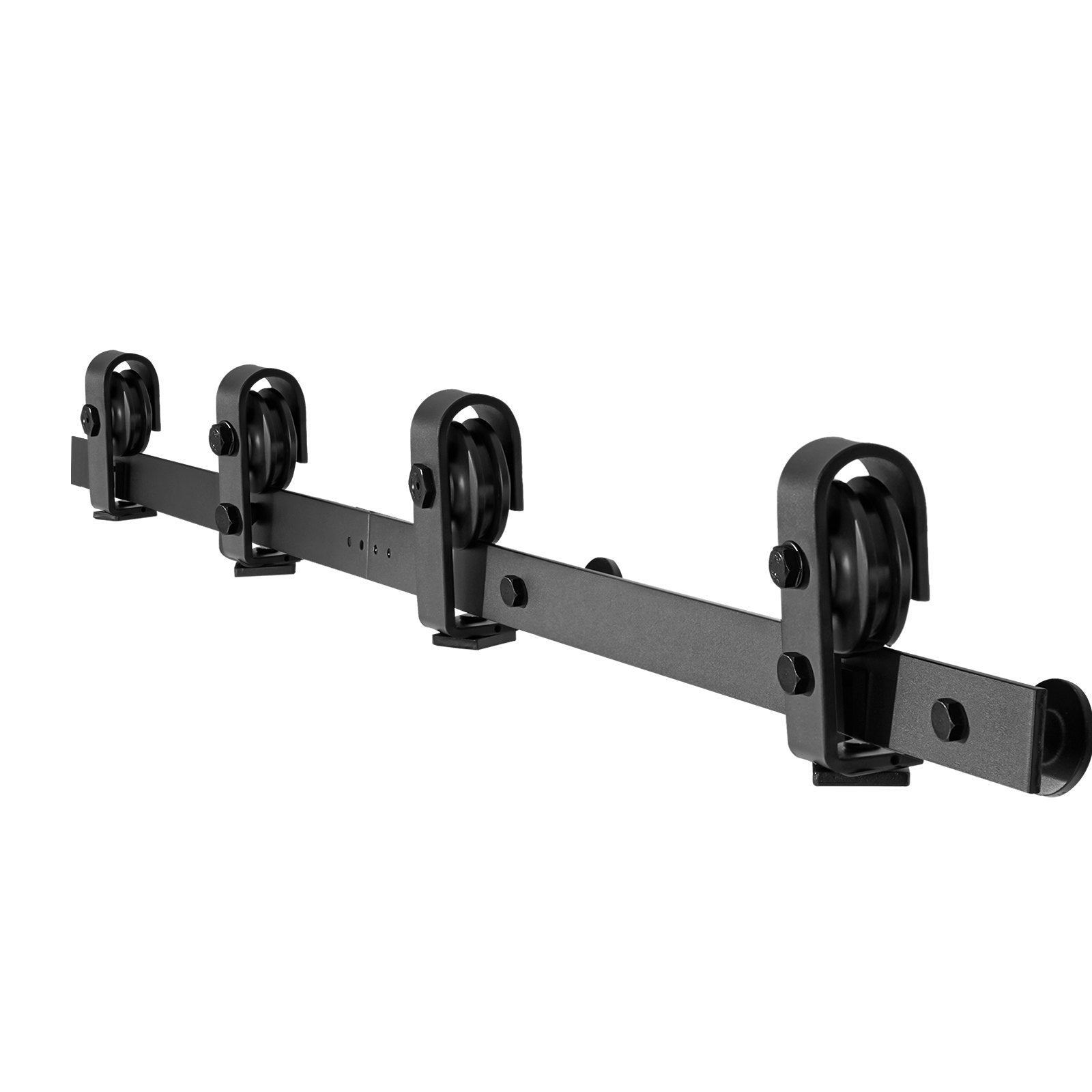 Door Hardware: VEVOR Bi-Folding Sliding Barn Door Hardware Track Kit, 52" Top Mount Track Kit, Slide Smoothly & Quietly, Heavy Duty, Easy to Install, Suitable for Four 12" Closet Pantry Laundry Doors (Not Included)