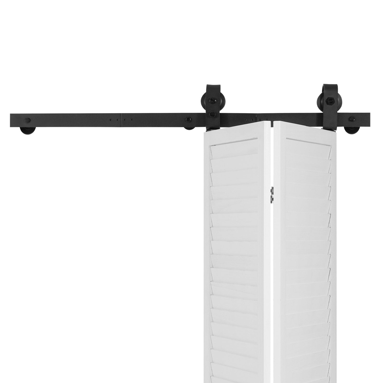 Door Hardware: VEVOR Bi-Folding Sliding Barn Door Hardware Track Kit 40" for Two 18" Doors