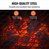 Outdoor Decorations & Lights: VEVOR Folding Campfire Grill Portable Camping Fire Pit Steel Outdoor BBQ Picnic