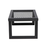 Outdoor Decorations & Lights: VEVOR Folding Campfire Grill Portable Camping Fire Pit Steel Outdoor BBQ Picnic