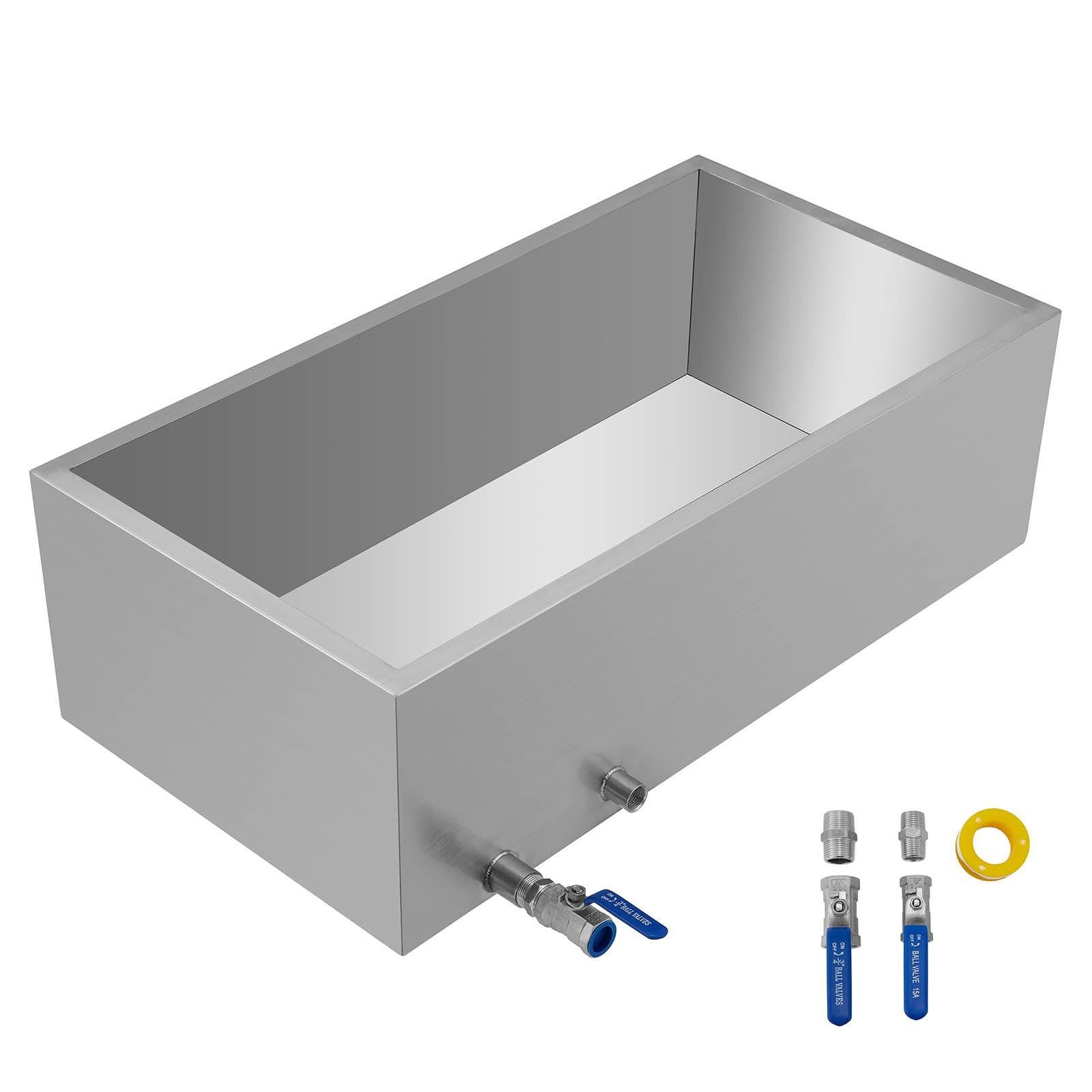Gardening Tools: VEVOR Maple Syrup Evaporator Pan 76x41x24 cm Stainless Steel Maple Syrup Boiling Pan with Valve for Boiling Maple Syrup