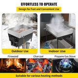 Gardening Tools: VEVOR Maple Syrup Evaporator Pan 76x41x24 cm Stainless Steel Maple Syrup Boiling Pan with Valve for Boiling Maple Syrup