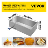 Gardening Tools: VEVOR Maple Syrup Evaporator Pan 76x41x24 cm Stainless Steel Maple Syrup Boiling Pan with Valve for Boiling Maple Syrup