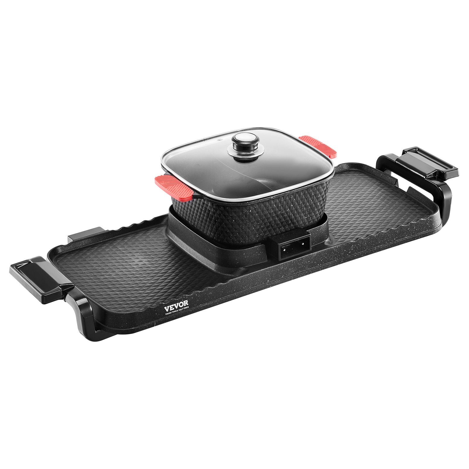 BBQ Tools: VEVOR Hot Pot with Grill 2300W 2-in-1 Electric Smokeless BBQ with Removable Pot