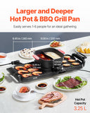 BBQ Tools: VEVOR Hot Pot with Grill 2300W 2-in-1 Electric Smokeless BBQ with Removable Pot