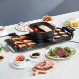 BBQ Tools: VEVOR Hot Pot with Grill 2300W 2-in-1 Electric Smokeless BBQ with Removable Pot