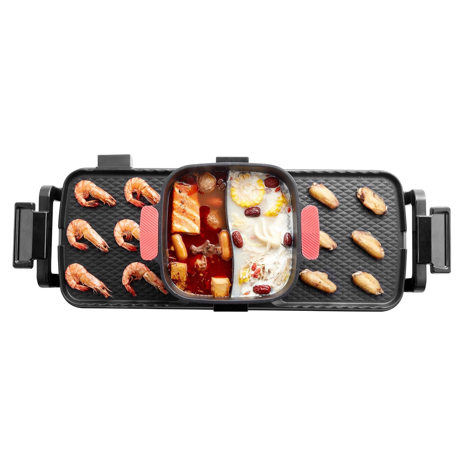 BBQ Tools: VEVOR Hot Pot with Grill 2300W 2-in-1 Electric Smokeless BBQ with Removable Pot