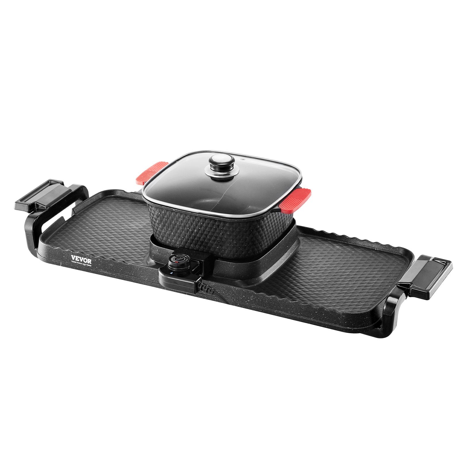 BBQ Tools: VEVOR Hot Pot with Grill 2300W 2-in-1 Electric Smokeless BBQ with Removable Pot