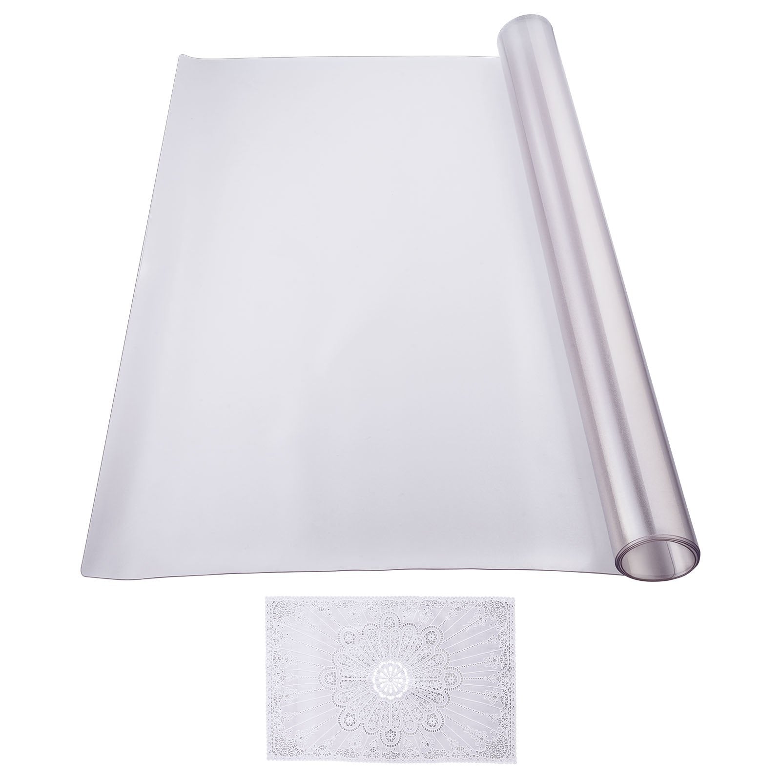 Audio Accessories: VEVOR Plastic Table Cover, 42 x 60 Inch 1.5 mm Thick Frosted Table Protector, Rectangle PVC Desk Mat, Waterproof & Easy Cleaning Desk Pad Tablecloth, for Office Dresser Dining Room Table Night Stand