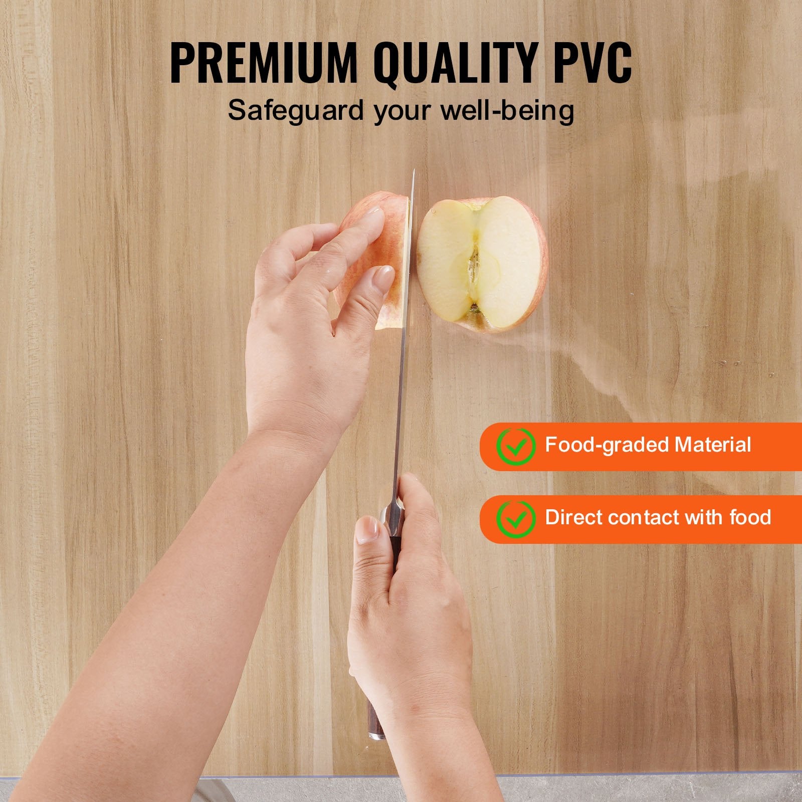 Audio Accessories: VEVOR Plastic Table Cover, 42 x 72 Inch 2.0 mm Thick Clear Table Protector, Rectangle PVC Desk Mat, Waterproof & Easy Cleaning Desk Pad Tablecloth, for Office Dresser Dining Room Table Night Stand