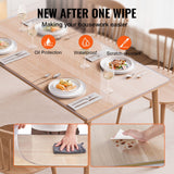 Audio Accessories: VEVOR Plastic Table Cover, 42 x 72 Inch 2.0 mm Thick Clear Table Protector, Rectangle PVC Desk Mat, Waterproof & Easy Cleaning Desk Pad Tablecloth, for Office Dresser Dining Room Table Night Stand