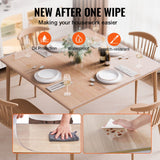 Audio Accessories: VEVOR Plastic Table Cover, 54 x 54 Inch 2.0 mm Thick Clear Table Protector, Square PVC Desk Mat, Waterproof & Easy Cleaning Desk Pad Tablecloth, for Office Dresser Dining Room Table Night Stand