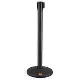 Fencing & Barriers: VEVOR Crowd Control Stanchions, 2-Pack Crowd Control Barriers with 6.5FT Black Retractable Belt, Plastic Stanchion Queue Post, Belt Barriers Line Divider Stanchion Set for Party, Airport, Exhibition