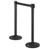Fencing & Barriers: VEVOR Crowd Control Stanchions, 6-Pack Crowd Control Barriers with 3PCS 6.5FT Black Retractable Belts, Plastic Stanchion Queue Post, Belt Barriers Line Divider Stanchion Set for Airport, Exhibition