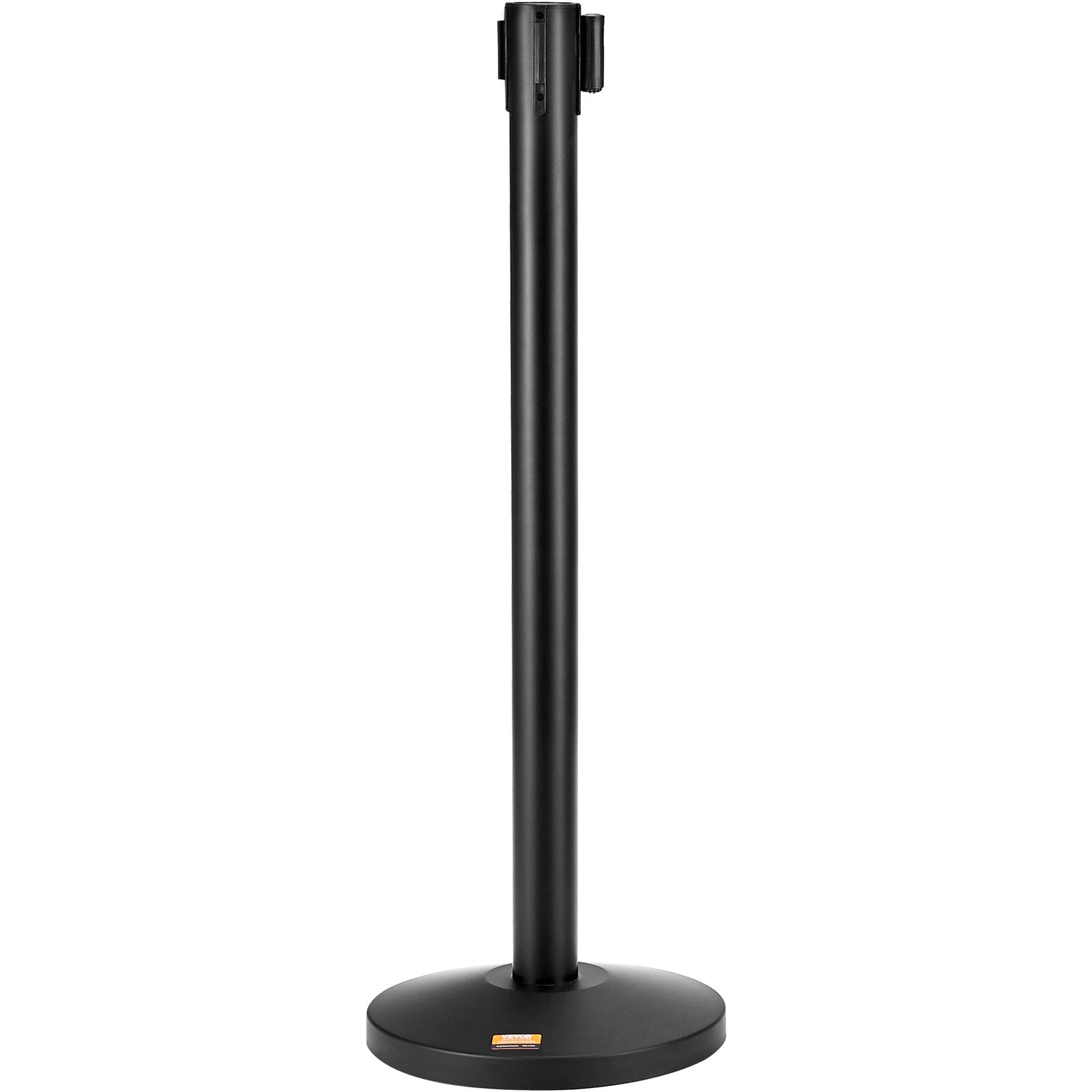Building Toys: VEVOR Crowd Control Stanchions, 2-Pack Crowd Control Barriers, Carbon Steel Baking Painted Stanchion Queue Post with 11FT Black Retractable Belt, Belt Barriers Line Divider for Exhibition, Airport