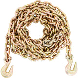 Building Materials: VEVOR Transport Binder Chain, 220 kg Working Load Limit, 3/8'' x 20' G80 Tow Chain Tie Down with Grab Hooks, DOT Certified, Galvanized Coating Manganese Steel for Dock Factory Construction Site