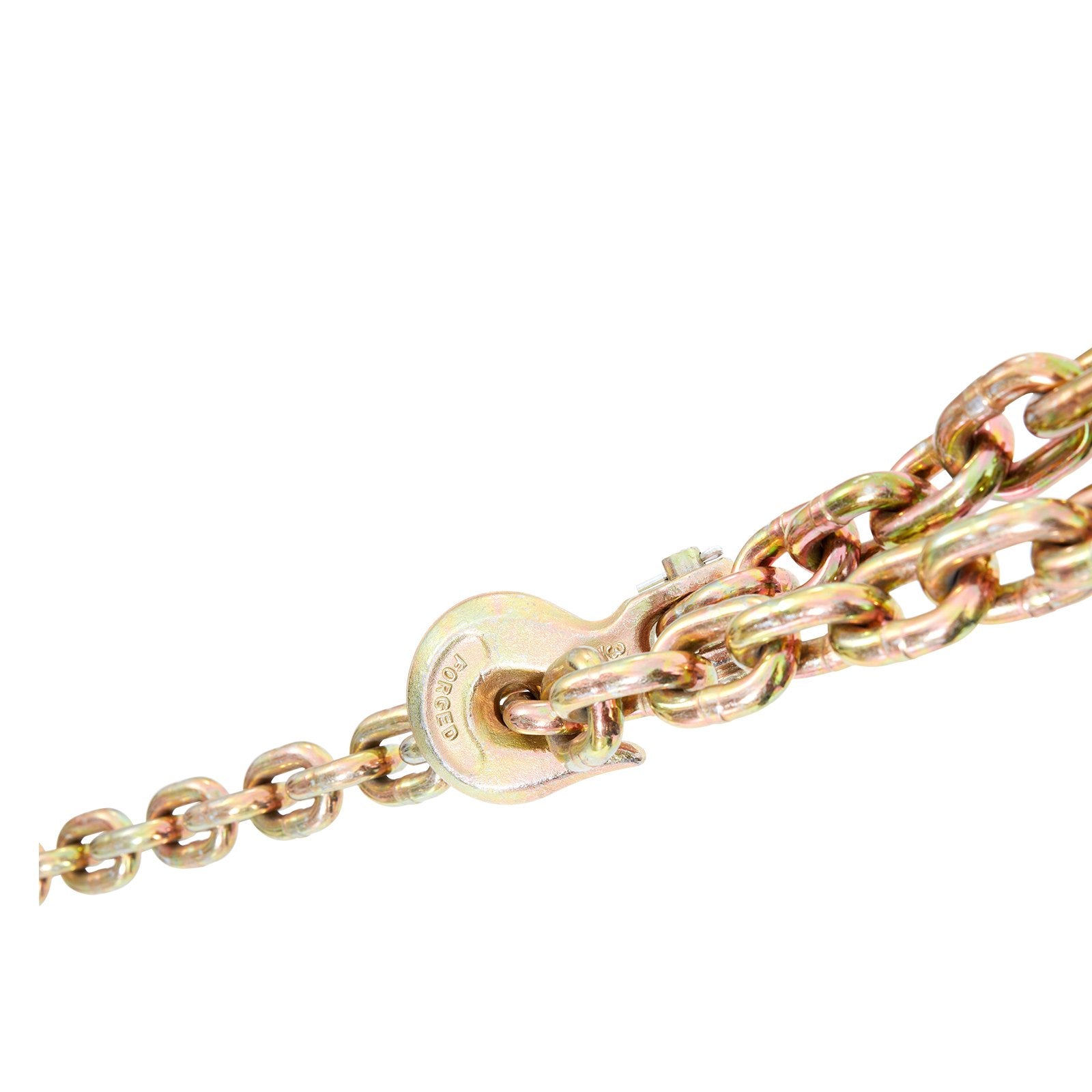 Building Materials: VEVOR Transport Binder Chain, 220 kg Working Load Limit, 3/8'' x 20' G80 Tow Chain Tie Down with Grab Hooks, DOT Certified, Galvanized Coating Manganese Steel for Dock Factory Construction Site