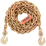 Building Materials: VEVOR Transport Binder Chain, 2222 kg Working Load Limit, 5/16''x20' G80 Tow Chain Tie Down with Grab Hooks, DOT Certified, Galvanized Coating Manganese Steel for Dock Factory Construction Site, 2Pack