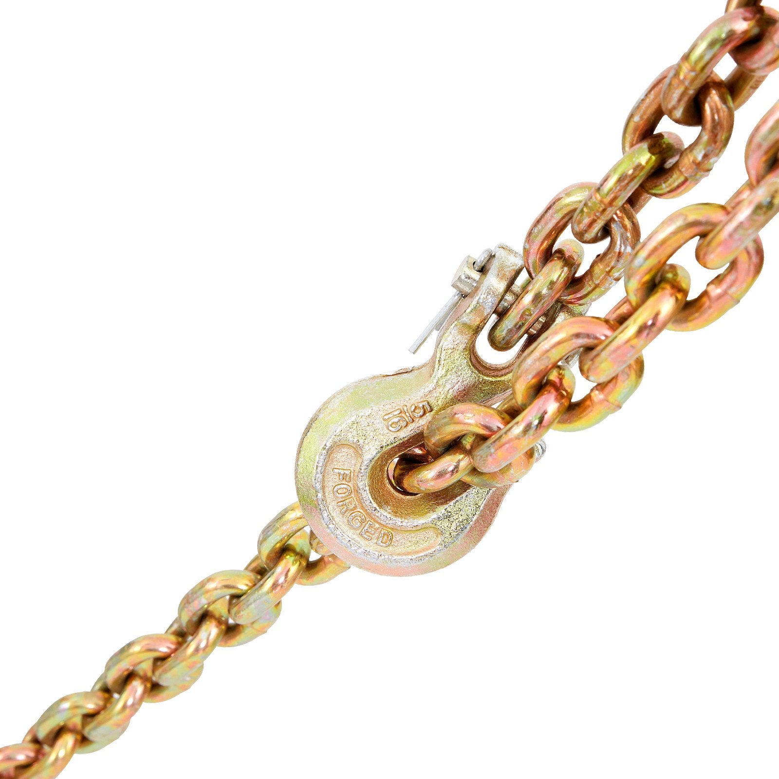 Packaging Tape: VEVOR Transport Binder Chain, 2222 kg Working Load Limit, G80 Tow Chain Tie Down with Grab Hooks, DOT Certified, Galvanized Coating Manganese Steel for Dock Factory Construction Site