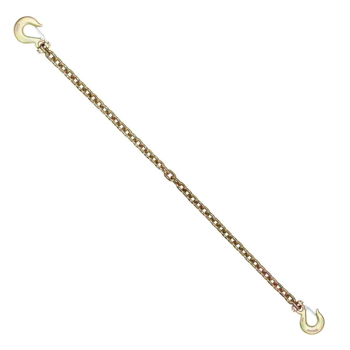 G80 Transport Binder Chain, 10 mm x 316 cm 2-Pack Tow Chain with Clevis Grab Hooks, 3.22T Safe Working Load, Heavy Duty Logging Chain for Transporting Towing Truck Tie Down Binding Equipment
