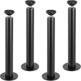 Table Tops & Bases: VEVOR 406.4MM Adjustable Desk Legs, Reinforced Steel Office Table Furniture legs Set of 4 for DIY, 1200 lbs Load Capacity Heavy Duty Desk Legs, Quick Instalation Legs with Adjustable Foot Cup Black