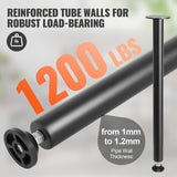 Table Tops & Bases: VEVOR 711.2MM Adjustable Desk Legs, Reinforced Steel Office Table Furniture legs Set of 4 for DIY, 544.3KG Load Capacity Heavy Duty Desk Legs, Quick Instalation Legs with Adjustable Foot Cup Black