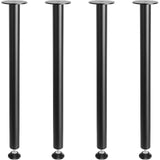 Table Tops & Bases: VEVOR 711.2MM Adjustable Desk Legs, Reinforced Steel Office Table Furniture legs Set of 4 for DIY, 544.3KG Load Capacity Heavy Duty Desk Legs, Quick Instalation Legs with Adjustable Foot Cup Black
