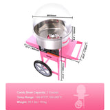 Speciality Appliances: VEVOR Commercial Cotton Candy Machine with Cart & Cover Sugar Floss Maker 1000W