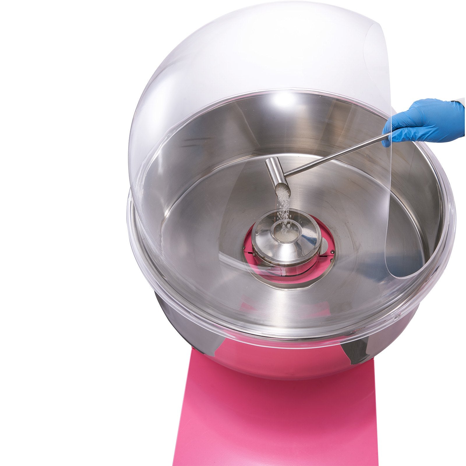 Commercial Cotton Candy Machine with Cart & Cover Sugar Floss Maker 1000W