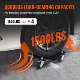 Automotive Repair & Speciality Tools: VEVOR Car Dolly Wheel Tire Dolly 4 PCS Heavy Duty Skate Auto Repair Dolly 6000LB