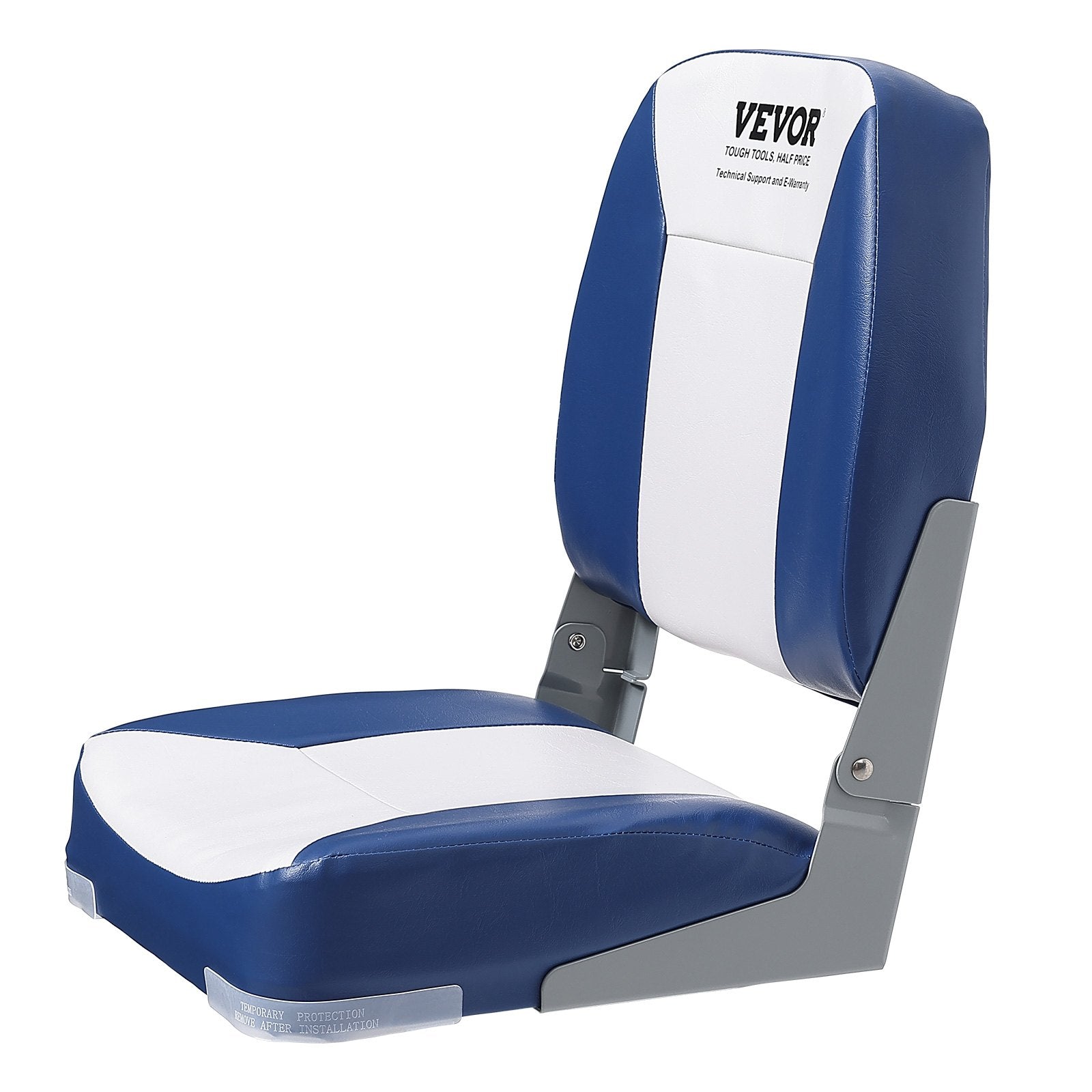 Boating Accessories: VEVOR Boat Seat Low Back Fold-Down Fishing Boat Chair with Sponge Padding 2 Pack