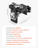 Lifts & Hoists: VEVOR Doweling Jig Kit, Self Centering Dowel Drill Jig for Straight Holes, Aluminum Alloy Woodworking Joints Tool with 3 Size Drill Bits 6.4 / 7.9 / 15 mm, Adjustable Width, for Wood Working