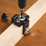 Lifts & Hoists: VEVOR Doweling Jig Kit, Self Centering Dowel Drill Jig for Straight Holes, Aluminum Alloy Woodworking Joints Tool with 3 Size Drill Bits 6.4 / 7.9 / 15 mm, Adjustable Width, for Wood Working