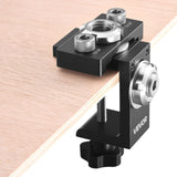 Lifts & Hoists: VEVOR Doweling Jig Kit, Self Centering Dowel Drill Jig for Straight Holes, Aluminum Alloy Woodworking Joints Tool with 3 Size Drill Bits 6.4 / 7.9 / 15 mm, Adjustable Width, for Wood Working