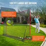 Basketball & Basketball Accessories: VEVOR Golf Practice Hitting Net, Huge 10.8x7ft Golf Net, Personal Driving Range for Indoor Outdoor Use, Portable Home Golf Aid Net with Solid Fiberglass Frame and Carry Bag, Gift for Men, Golf Lover