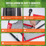 Basketball & Basketball Accessories: VEVOR Golf Practice Hitting Net, Huge 10.8x7ft Golf Net, Personal Driving Range for Indoor Outdoor Use, Portable Home Golf Aid Net with Solid Fiberglass Frame and Carry Bag, Gift for Men, Golf Lover