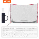 Basketball & Basketball Accessories: VEVOR Golf Practice Hitting Net, Huge 10.8x7ft Golf Net, Personal Driving Range for Indoor Outdoor Use, Portable Home Golf Aid Net with Solid Fiberglass Frame and Carry Bag, Gift for Men, Golf Lover
