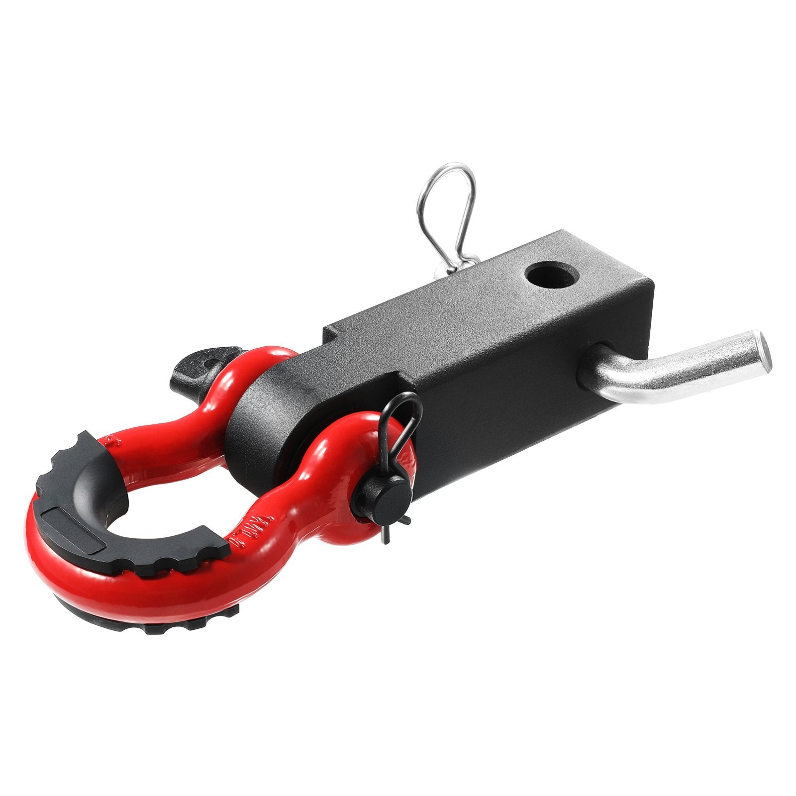 Fishing Tackle: VEVOR Shackle Hitch Receiver, Fits 50 mm Receivers, 24 Tons Breaking Strength, D Ring Shackle with Trailer Hitch Lock Pin, Heavy Duty Towing Accessories for Trucks, Jeeps, Off-Road Vehicle Recovery